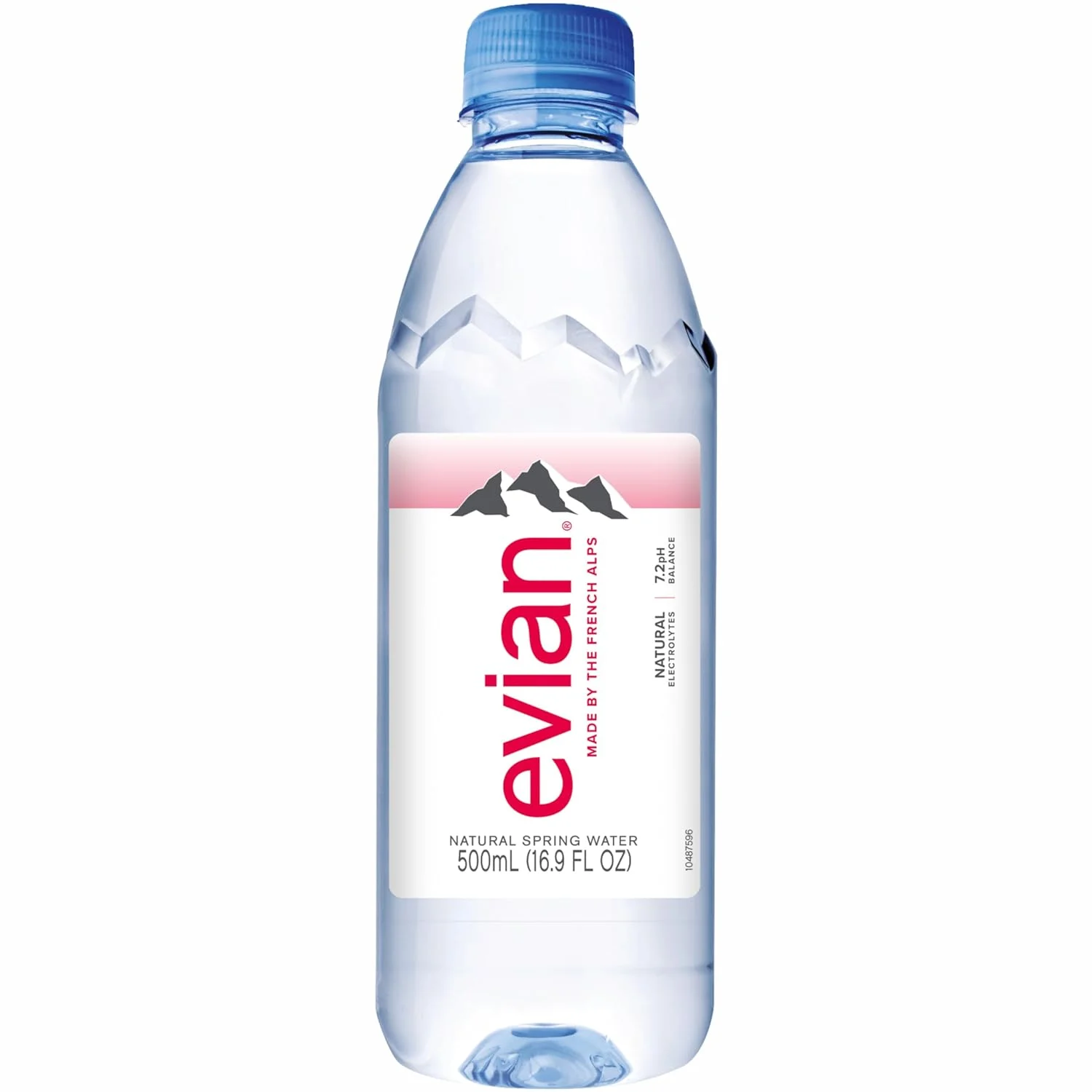 evian Natural Spring Water , Naturally Filtered Spring Water in Individual-Sized Plastic Bottles 16.9 Fl Oz (Pack of 24)