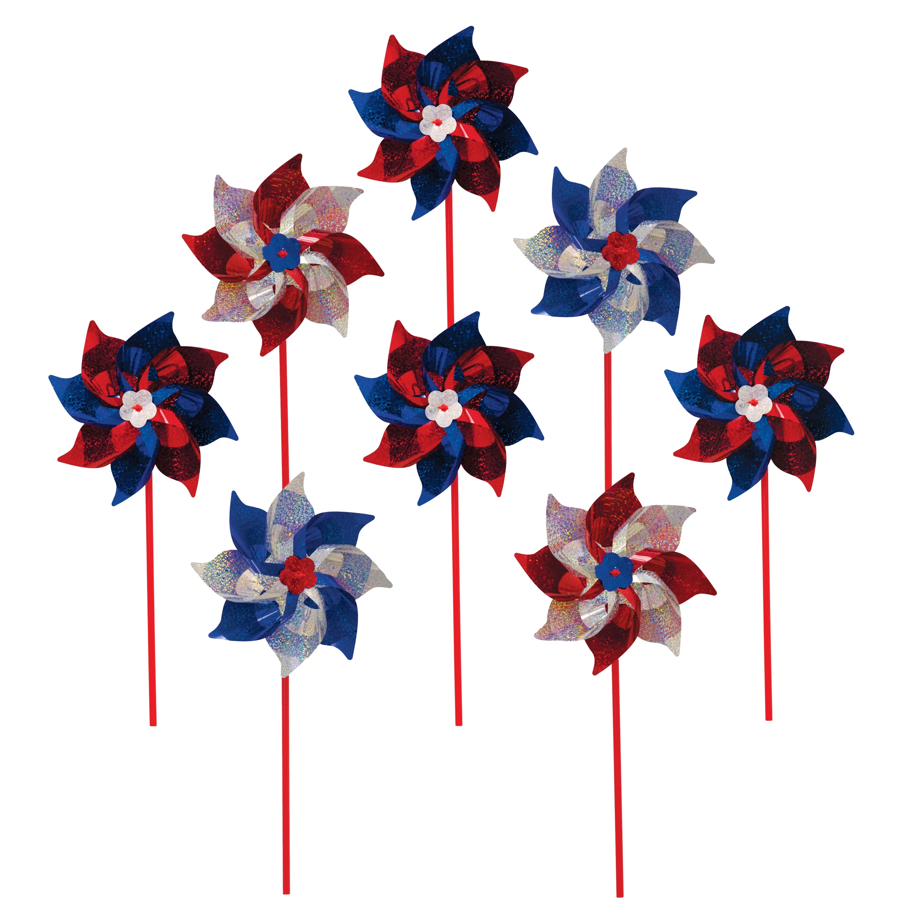 In the Breeze 2863 - Patriot Sparkle Pinwheel 8PC, 8