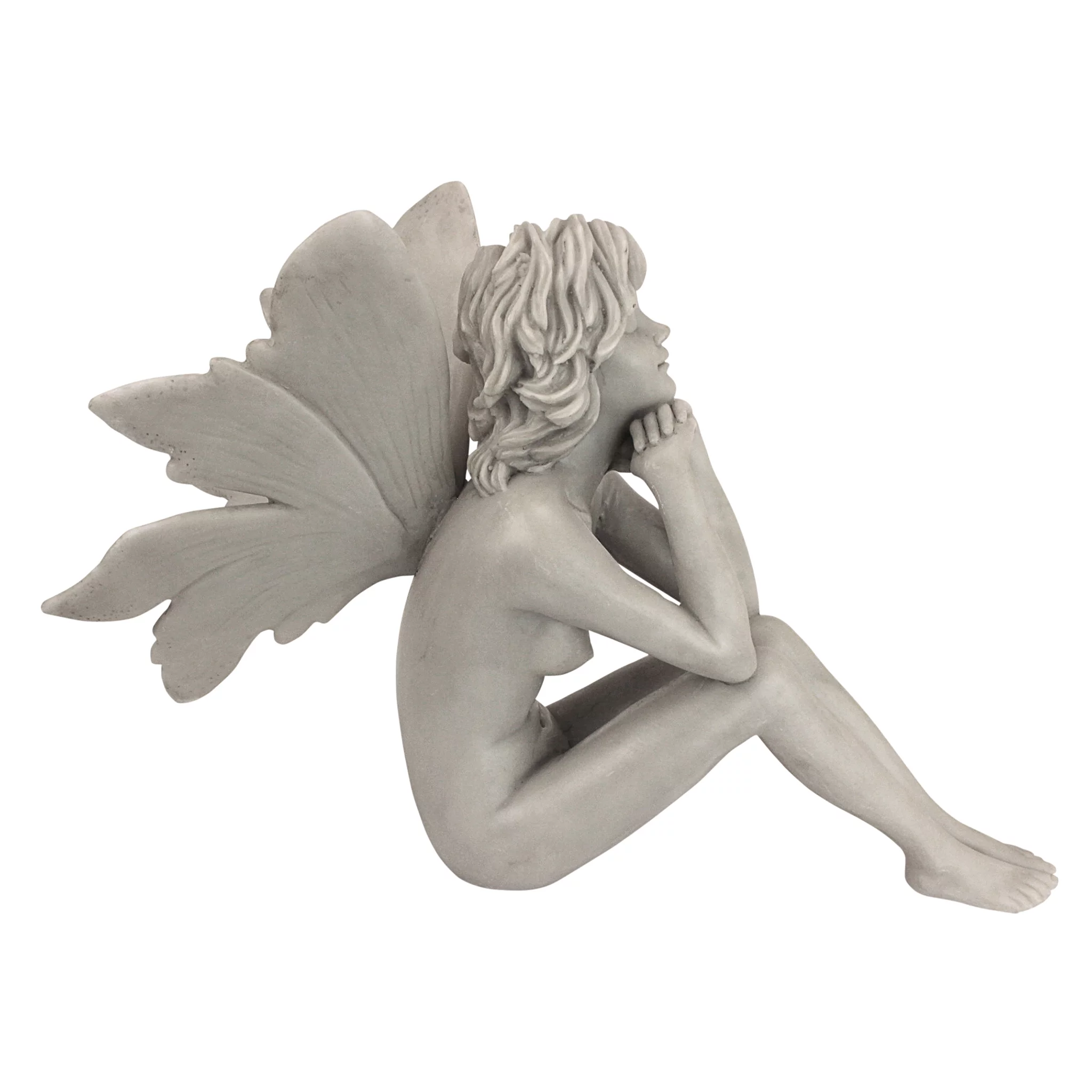 Design Toscano The Secret Garden Fairies: Pondering Fairy Statue