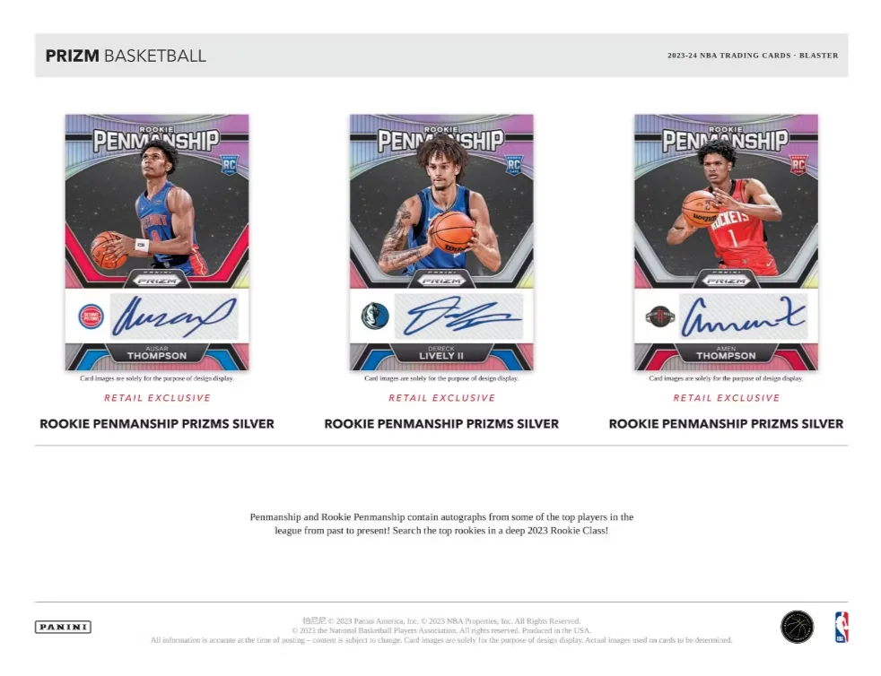 2023-24 Panini NBA Prizm Basketball Blaster Box (Ice Prizms!)