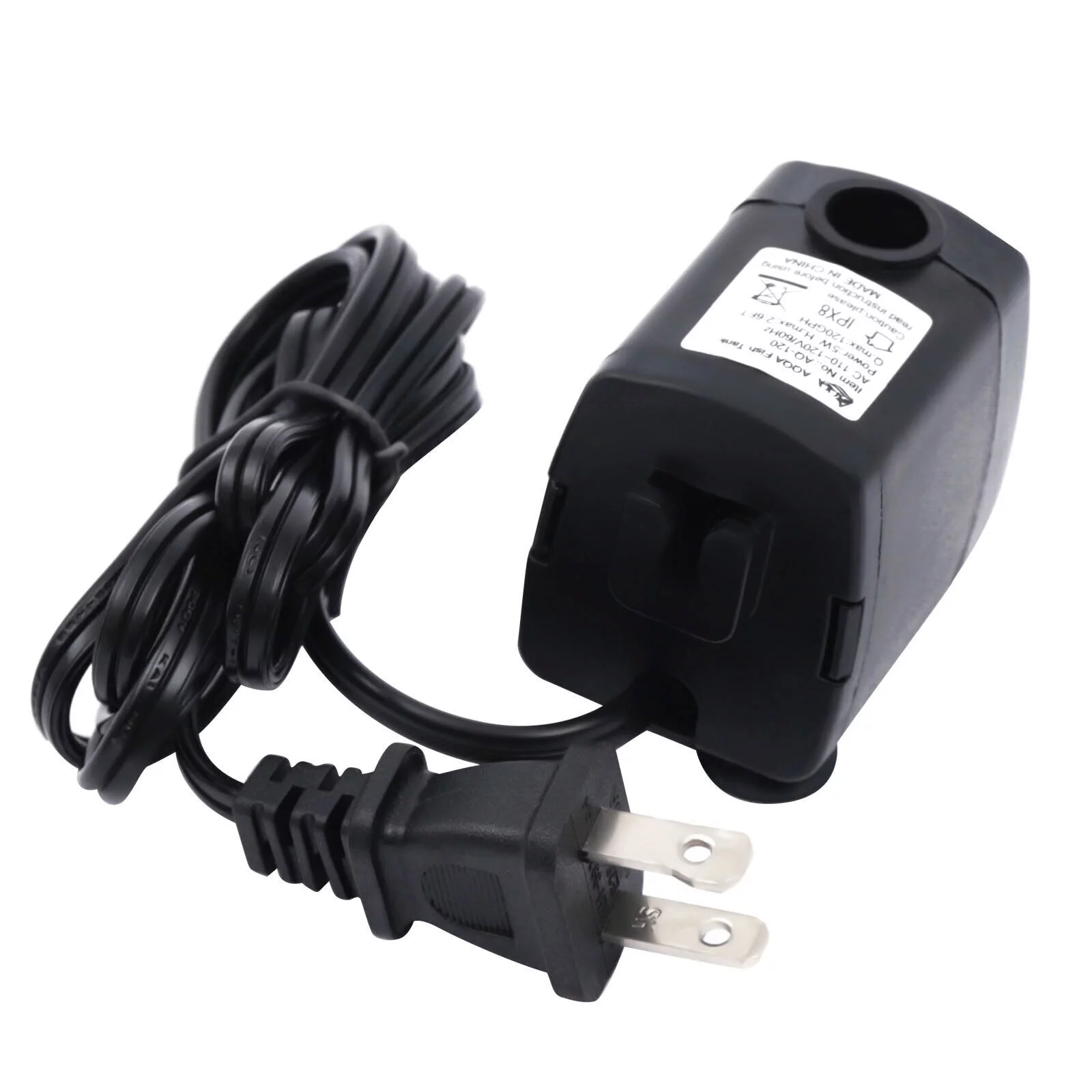 FETCOI 2.5 Gal Aquarium Kit 9.5L Fish Tank Black Bedroom Low Noise Desktop Fish Tank