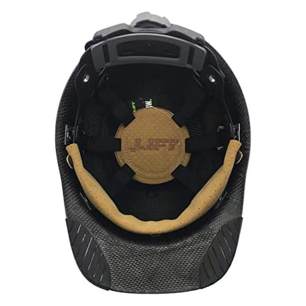 Lift Safety DAX Fifty 50 Hard Hat, Carbon Fiber Cap (Orange/Black) (HDC50C-19OC)