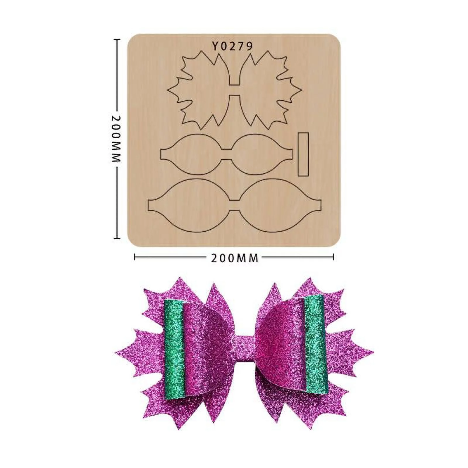 Diy Craft Bow Wooden Die Cut Scrapbooking Knife Mold Non-woven Cutting Suitable For Common Big Shot And Sizzix Machines