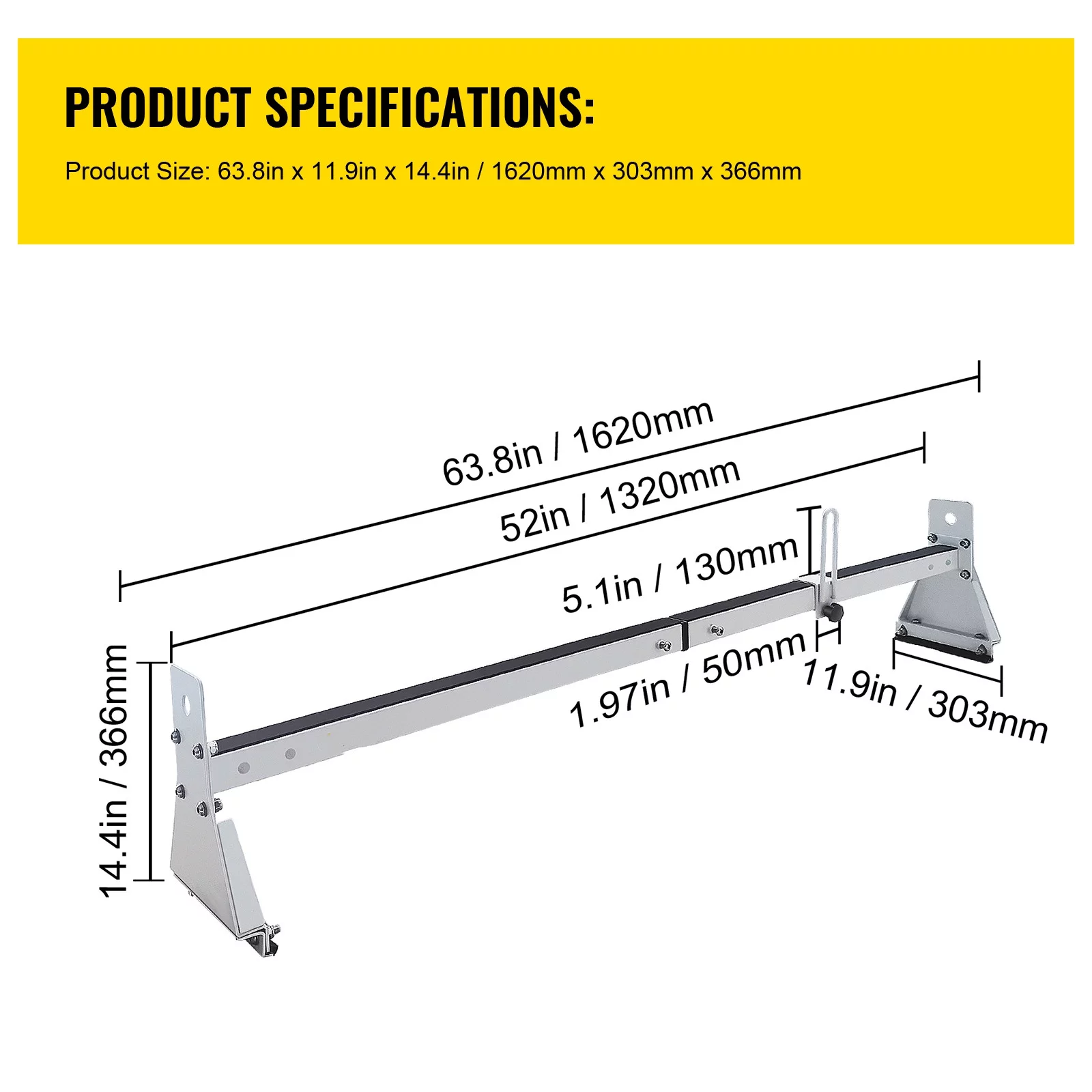 BENTISM Roof Ladder Rack Van Ladder Rack 52