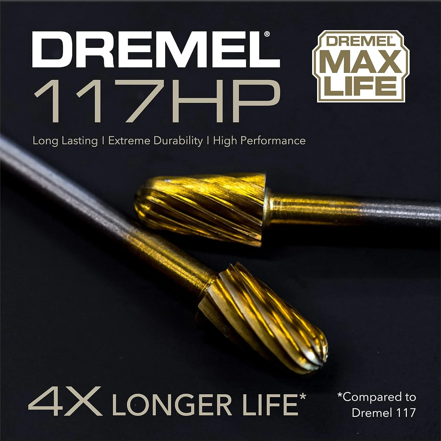 Dremel Max Life 1/4 in. X 1.5 in. L X 0.25 in. W High Speed Steel Bullet High Speed Cutter Multi-Mat