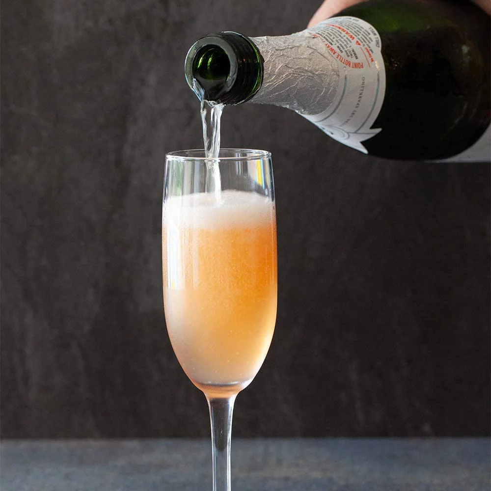 Cascata 6 Ounce Champagne Flutes Set Of 6 Tempered Champagne Glasses - Chip-Resistant Fine-Blown Glass Wine Flutes Dishwasher-Safe For Champagne Mimosas Or Cocktails