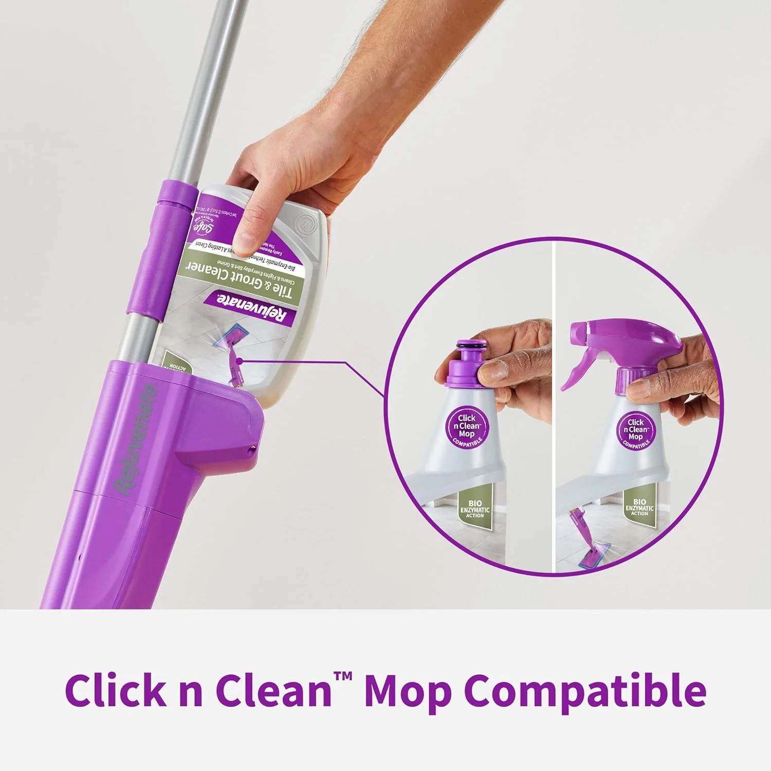 Rejuvenate Bio-Enzymatic Scrub Free Tile and Grout Cleaner Lightens and Brightens Every Time (32oz) 32 Fl Oz (Pack of 1) 1 Pack