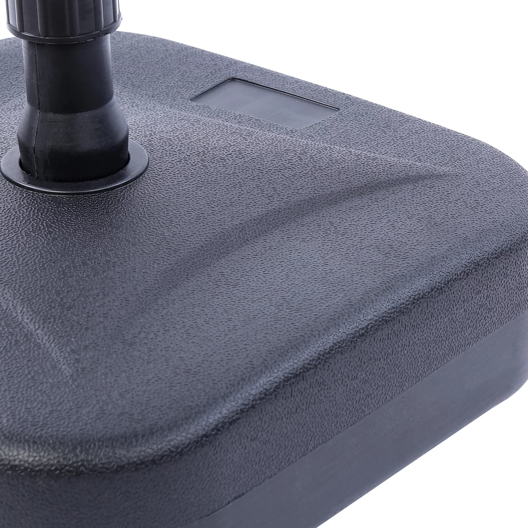 WestinTrends Square Patio Umbrella Fillable Plastic Base, Black