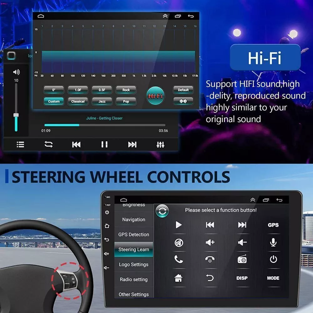 For 2012-2014 Toyota Camry Radio Car Carplay Android GPS Navigation 2+32GB