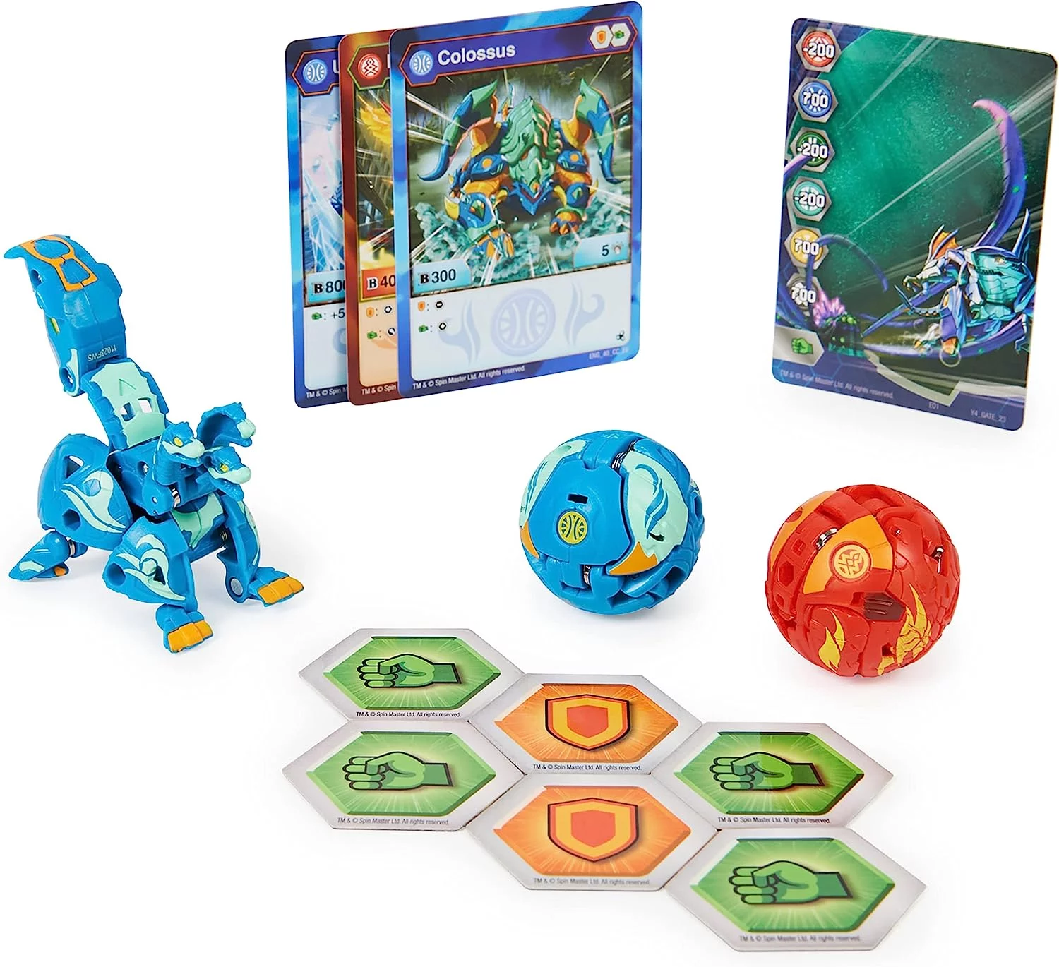 Bakugan Evolutions Starter Pack 3-Pack, Howlkor Ultra with Colossus and Pegatrix, Collectible Action Figures, Ages 6 and Up