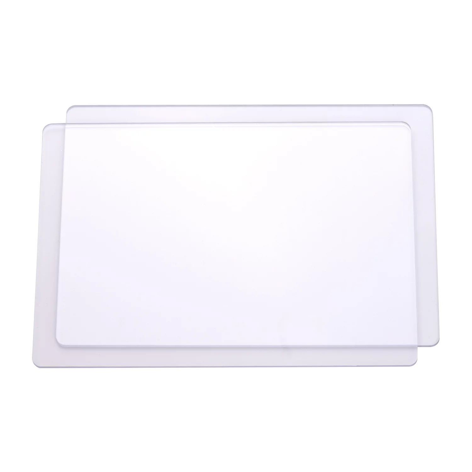 Durable Transparent Cutting Pads: 2pcs - Made of PC Material - 3mm Thickness - Ideal Replacement Pads for Die Cutting & Embossing Machines - Perfect for Arts & Crafts, Scrapbooking, and Cardmaking - D