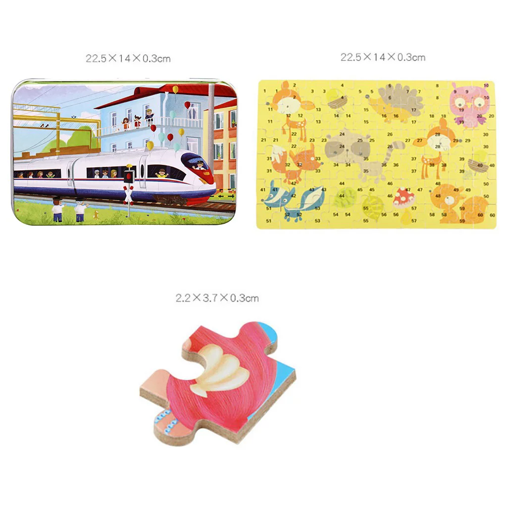 BOLUOYI Toys for Boys 3-5 4Th of July Outdoor Diy Puzzle 60 Pieces Adult Puzzles Children Educational Toys Decoration