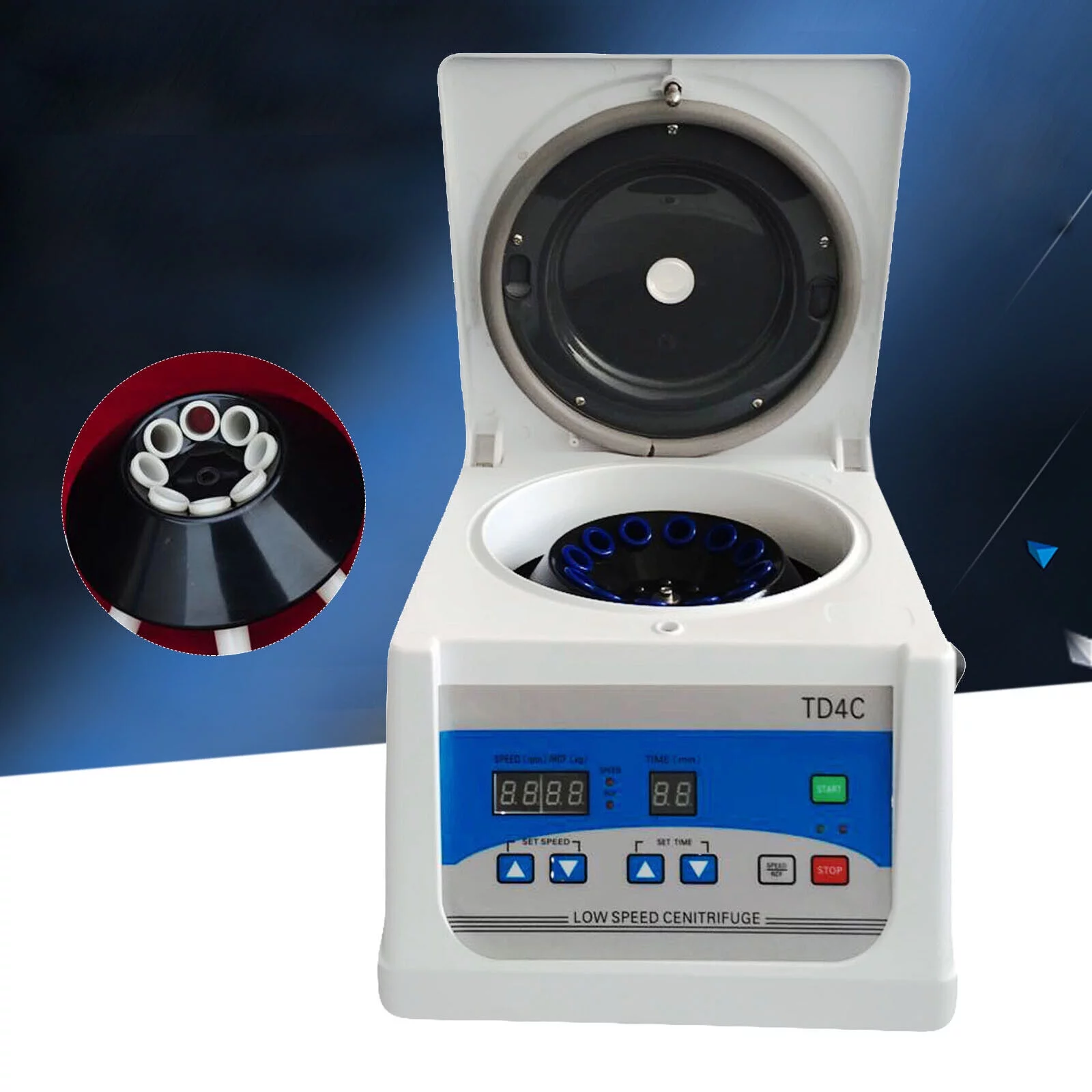 ZhdnBhnos Electric Desktop Low-Speed Centrifuge Machine Lab Laboratory Medical Practice PRP Blood Centrifuge 8*15ml