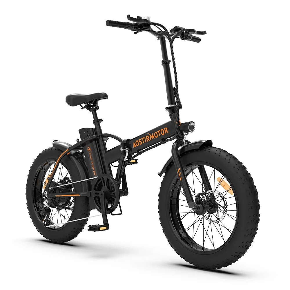 AOSTIRMOTOR Folding Electric Bike Ebike Bicycle 500W Motor 20