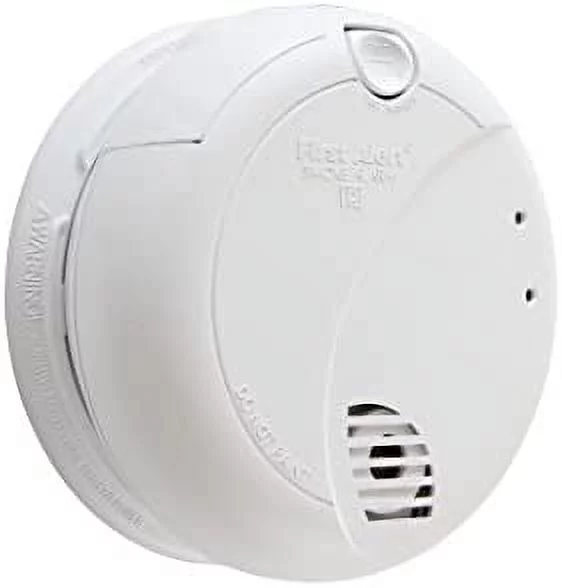 First Alert BRK 7010B Hardwired Smoke Detector with Photoelectric Sensor and Battery Backup, White