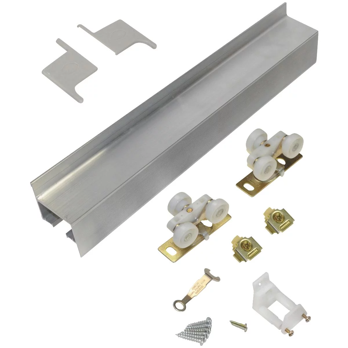 Johnson Hardware 2610F721 Door Hardware Set, Steel, Zinc Dichromate, Wall Mounting