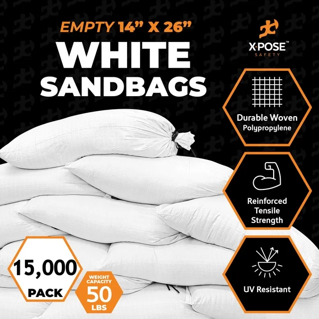 Woven Polypropylene Sand Bags for Flooding, Gravel -14