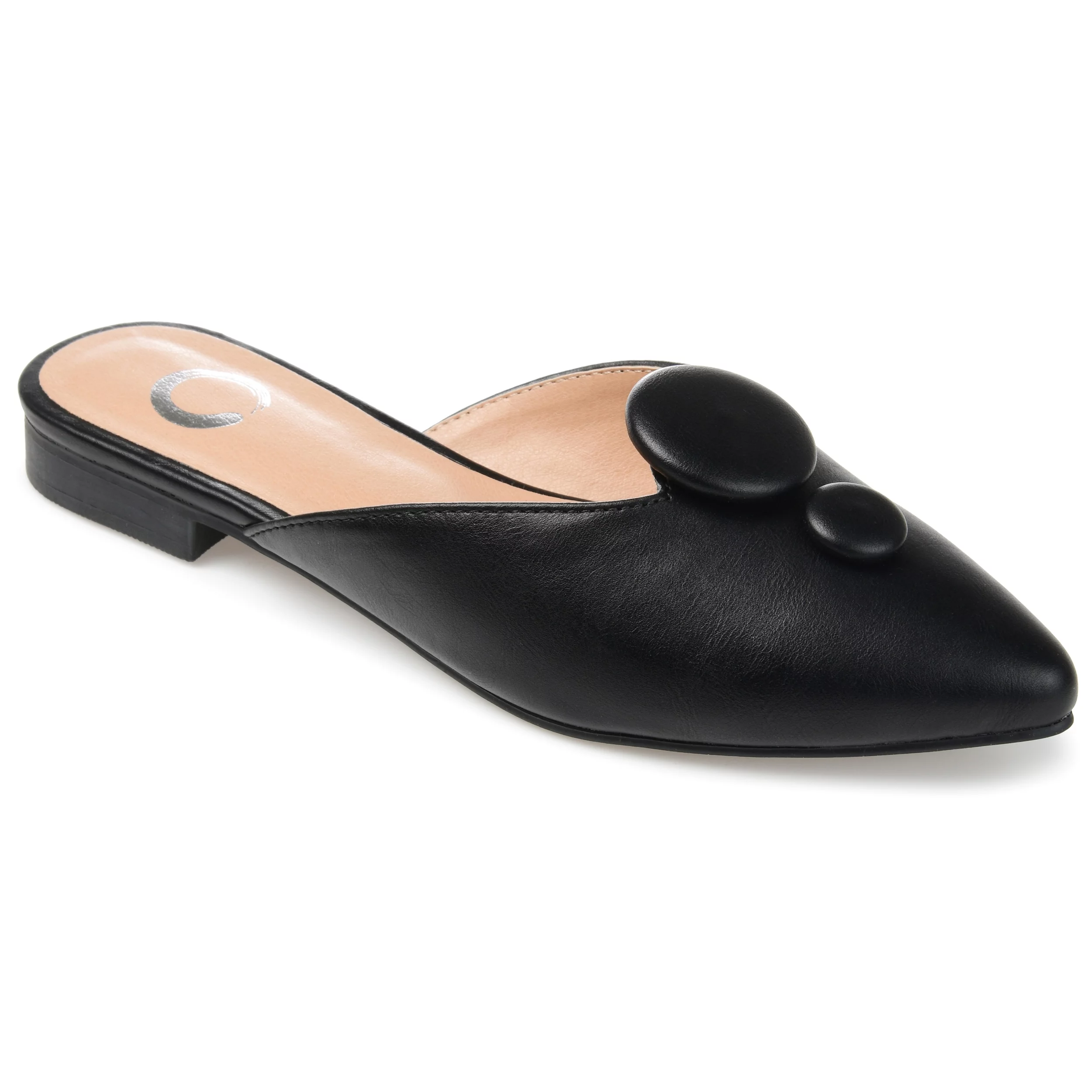 Journee Collection Womens Mallorie Slip On Pointed Toe Mules Flats