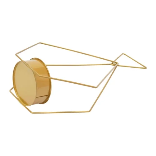 10 PCS Gold Diamond Shape Metal Flower Vases Tabletop Wedding Centerpieces Stand