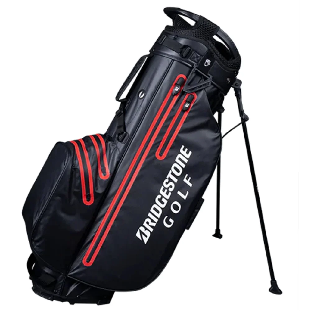 NEW Bridgestone Golf Waterproof Stand / Carry Bag 4-Way Top - Black