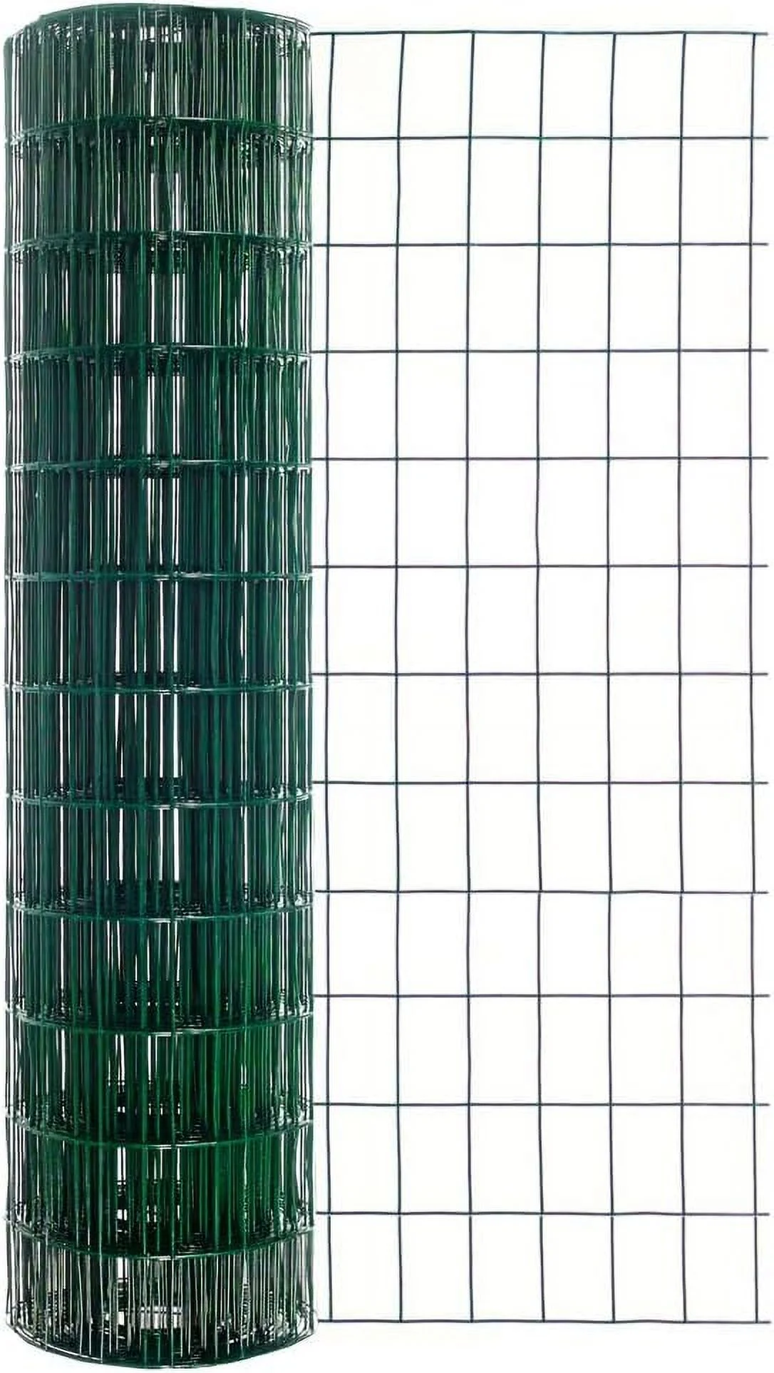 Origin Point  36 Inches x 50 Feet 16-Gauge Green Vinyl Coated Garden Fence with 3 x 2-Inch Openings - 100050546
