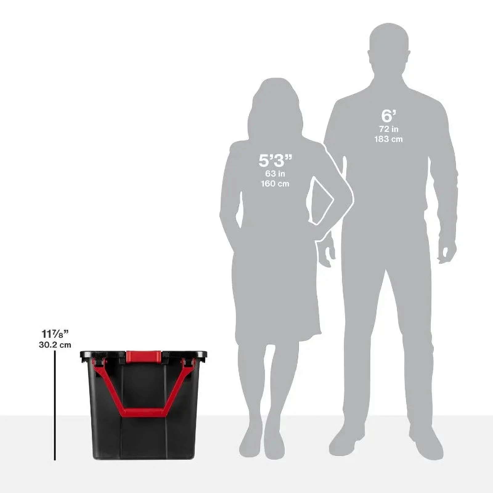 Sterilite 40 Gallon Wheeled Industrial Tote Plastic, Clear/Purple, /Black/Red Set of 2