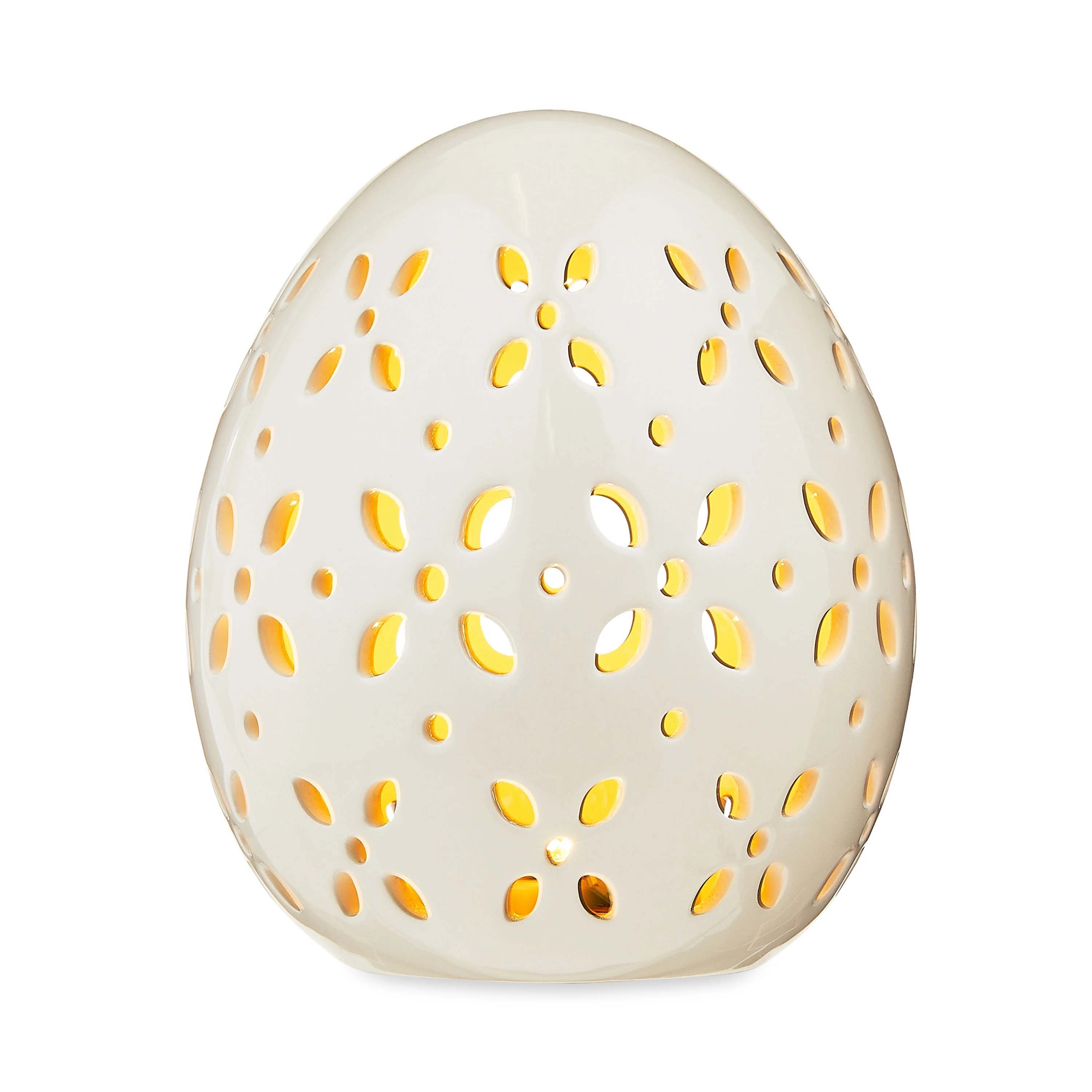 Easter Large Ceramic LED White Egg Decor, by Way To Celebrate