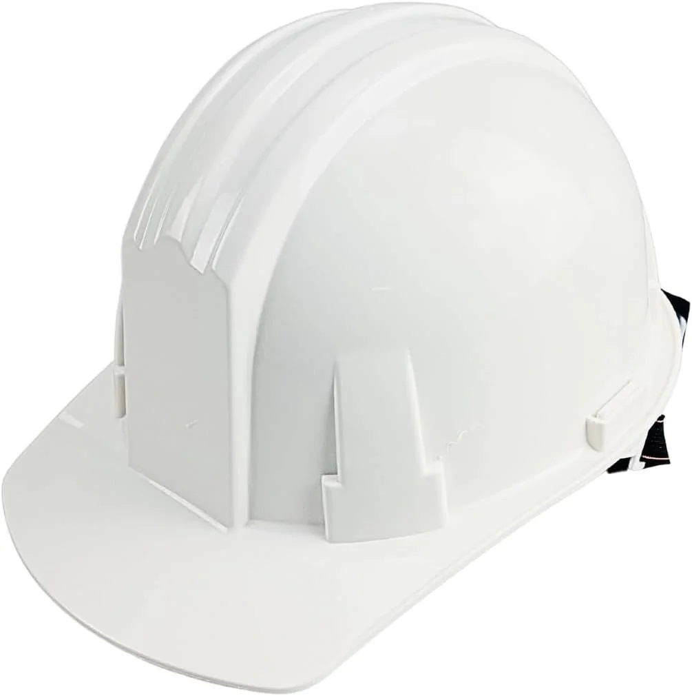 OSHA Approved Adult Sized Hard Hats  Yellow  White  ANSI Z89.1 Certified  Adjustable Strap for Custom Fit  Durable ABS Construction  Soft Padded Front Strap