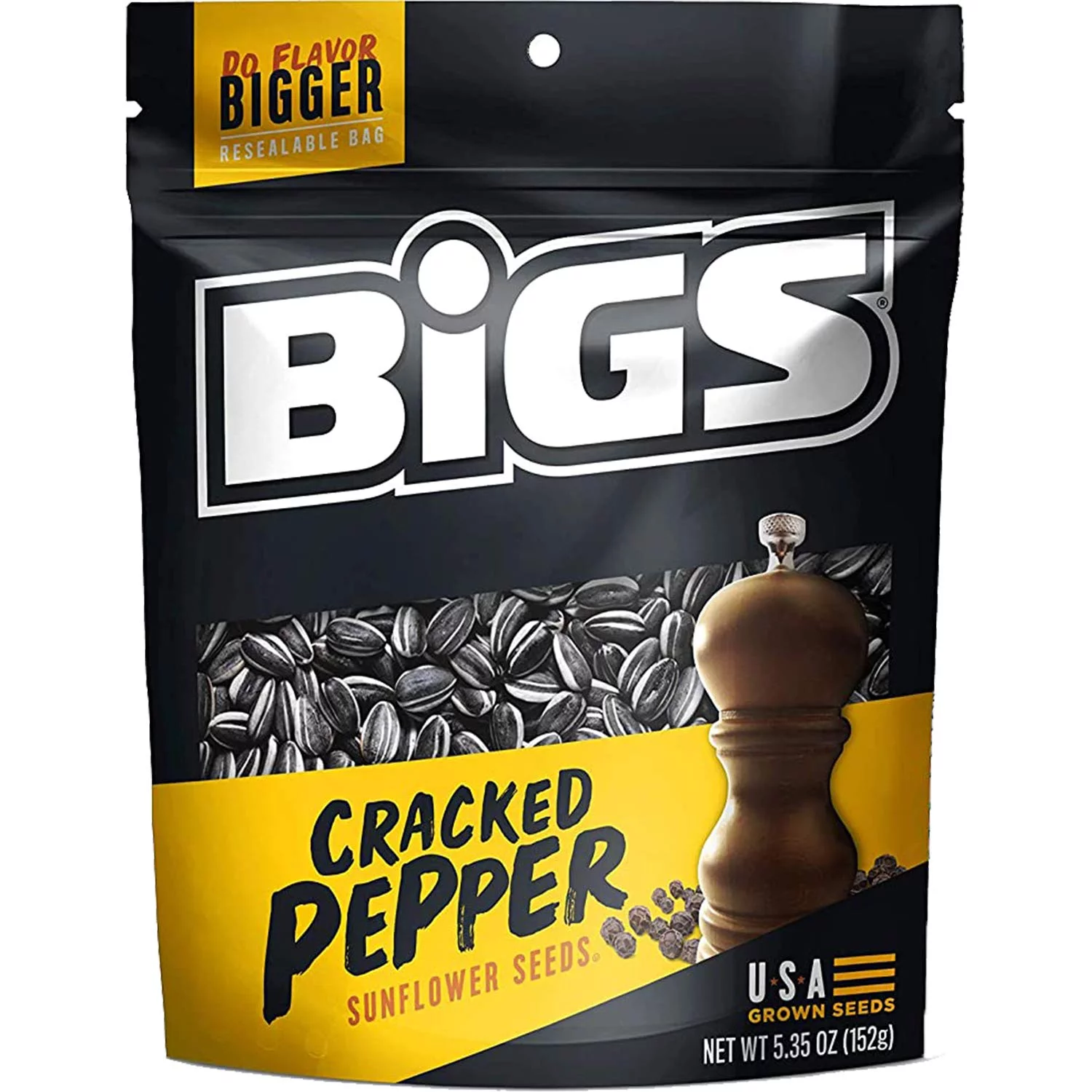 Bigs Cracked Pepper Sunflower Seeds - Bag, Count 12 (5.35 Oz) - Sunflower Seeds