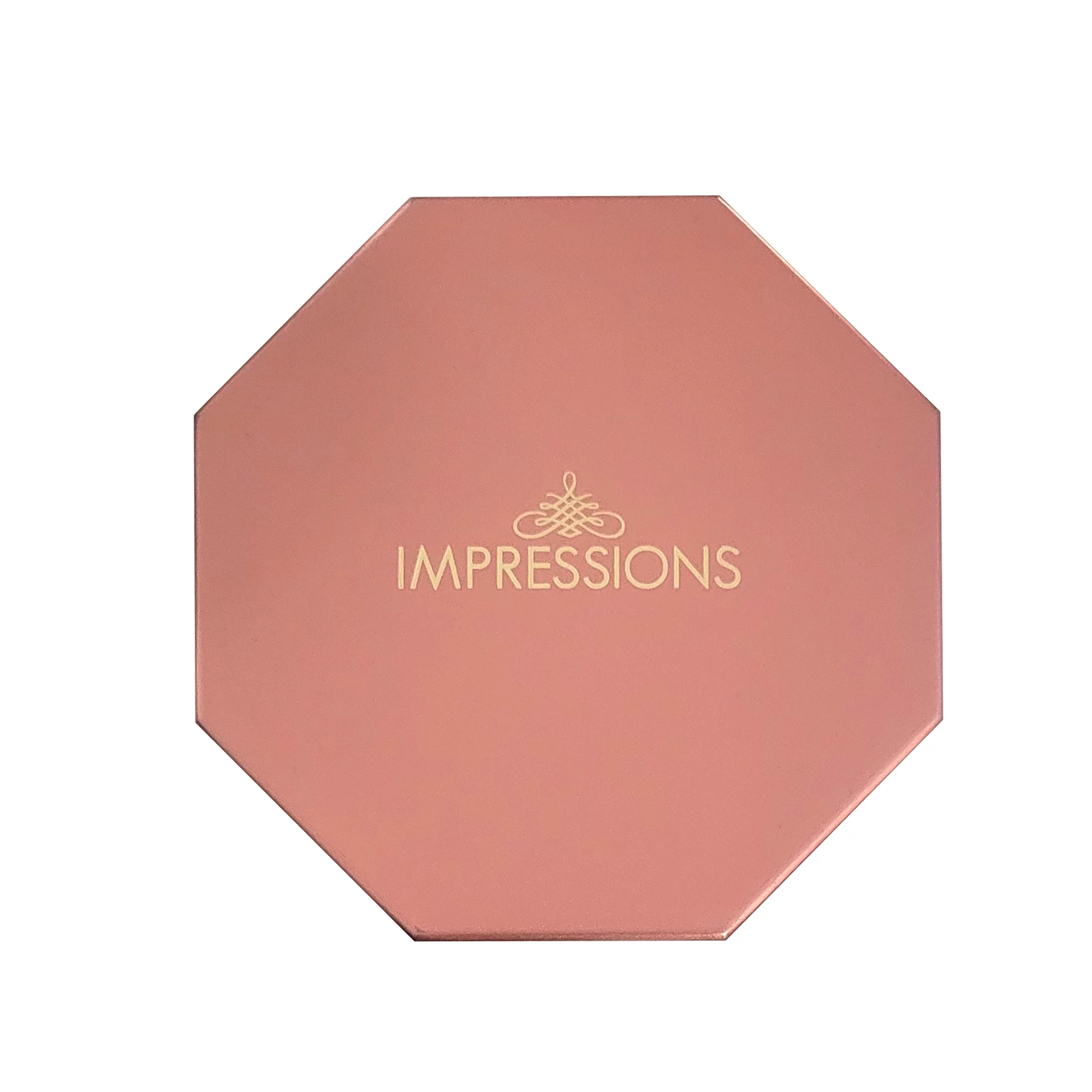 Impressions Vanity Cosmic Wireless Changing Compact Mirror, 2X Magnifying with LED Light (Rose Gold)