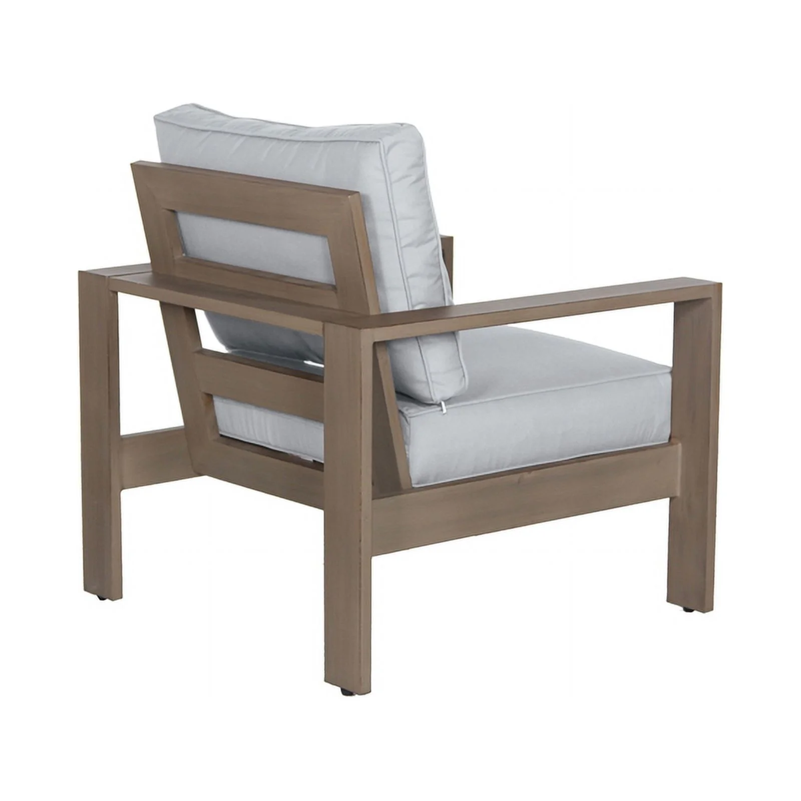 Aruba Aluminum Frame Club Chair with Sunbrella Cushion in Handpainted Taupe