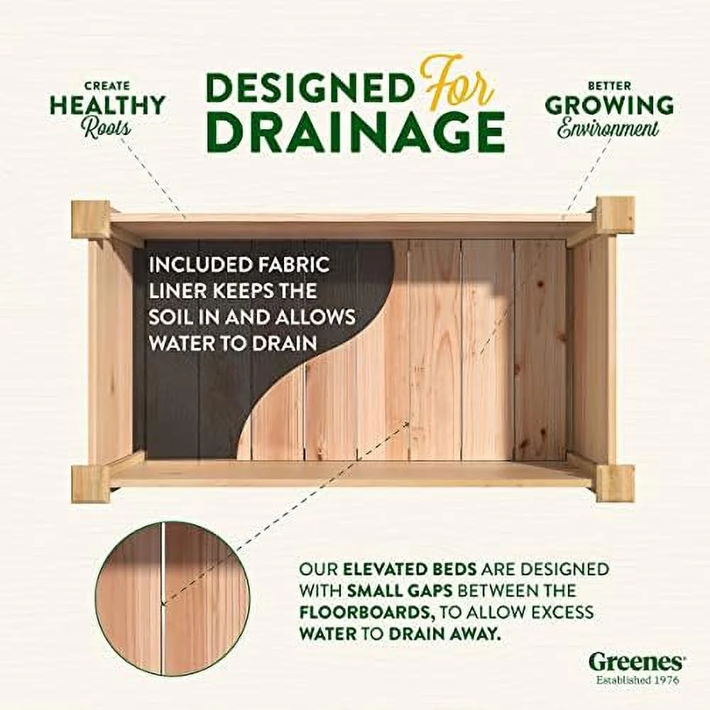 Premium Cedar Elevated Garden Bed 24