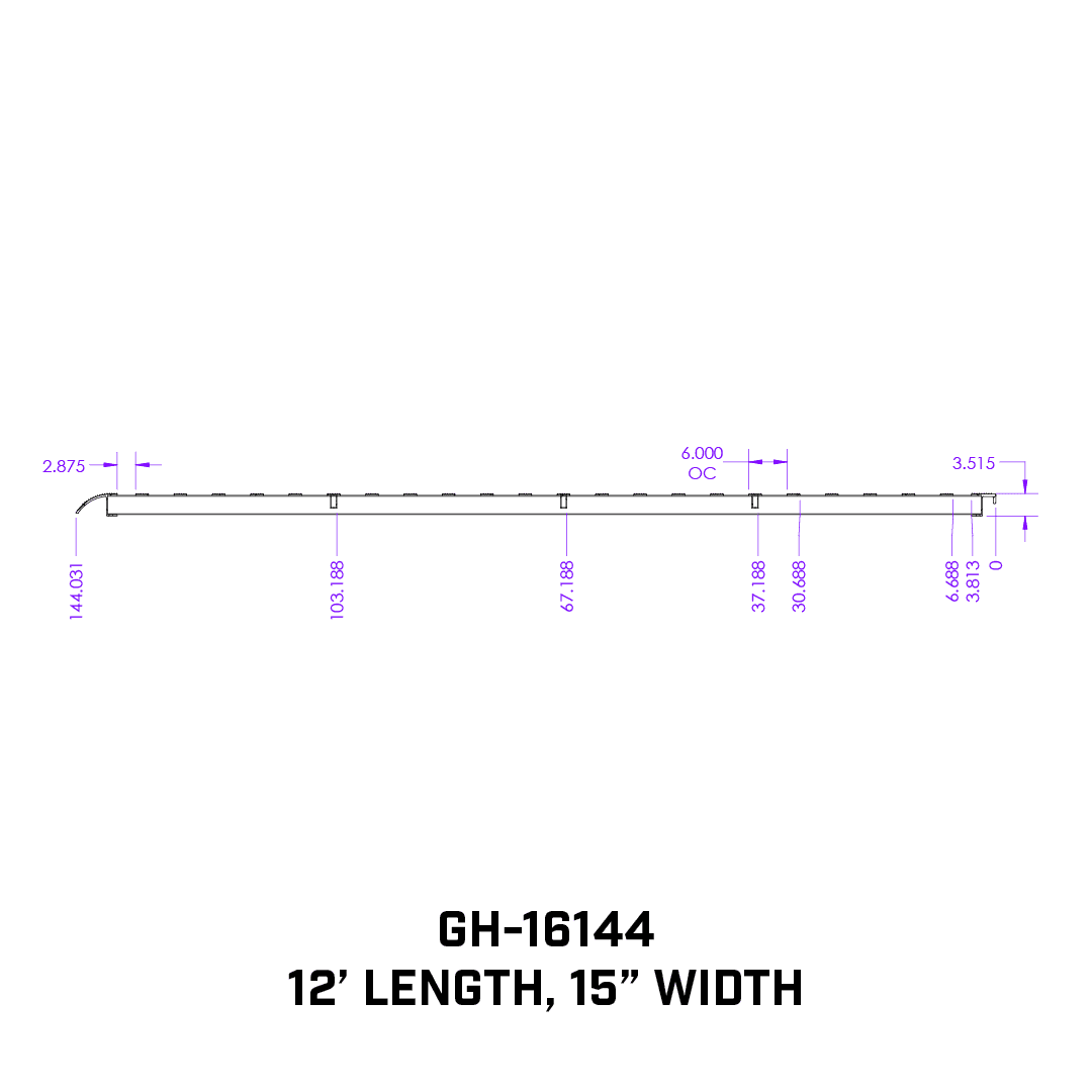 GEN-Y Hitch GH-16144 1 pair Heavy Duty 12 foot Aluminum Loading Ramps 15
