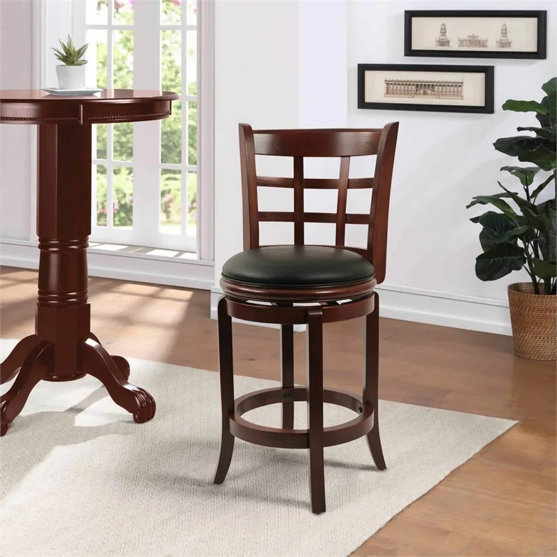 Boraam Kyoto Swivel Counter Stool - Cherry