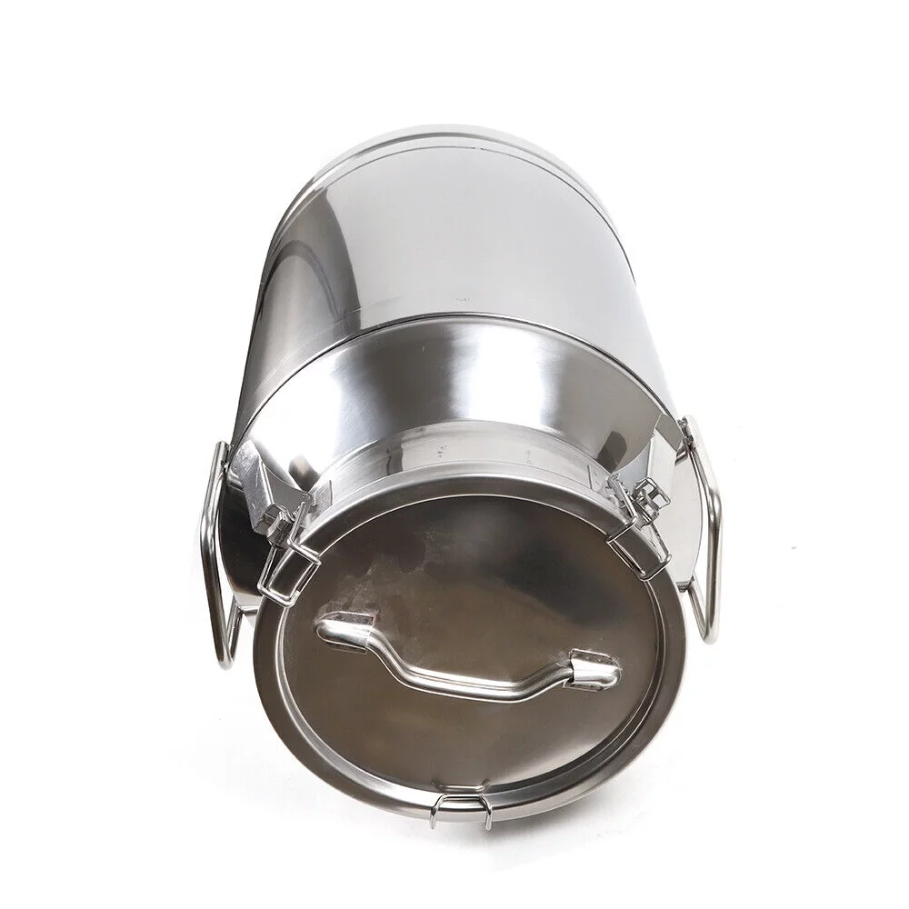 40L 304 Stainless Steel Milk Can 10.56 Gallon Heavy Duty Milk Jug Milk Bucket