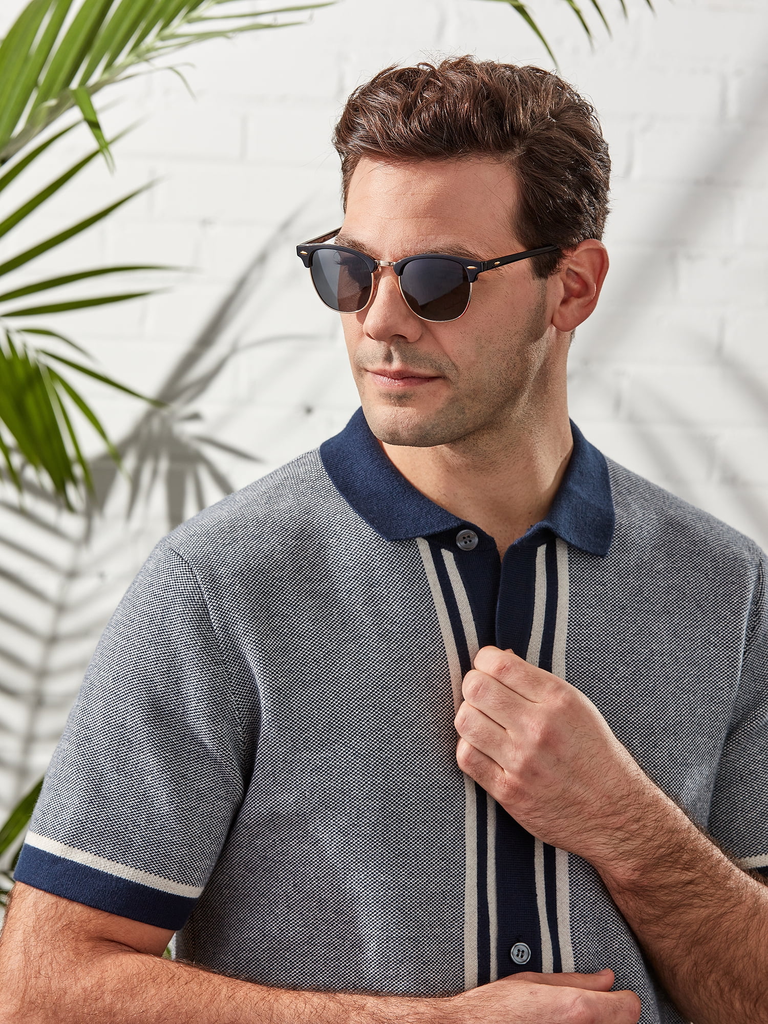 Foster Grant Men's Club Fashion Sunglasses Black