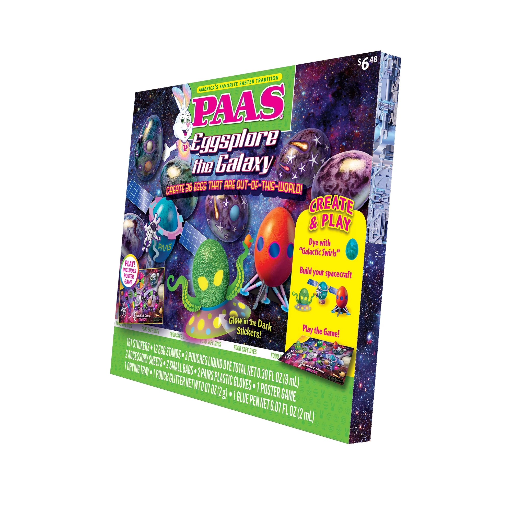 PAAS Easter Egg Decorating and Dye Kit, Eggsplore the Galaxy, 1 Kit
