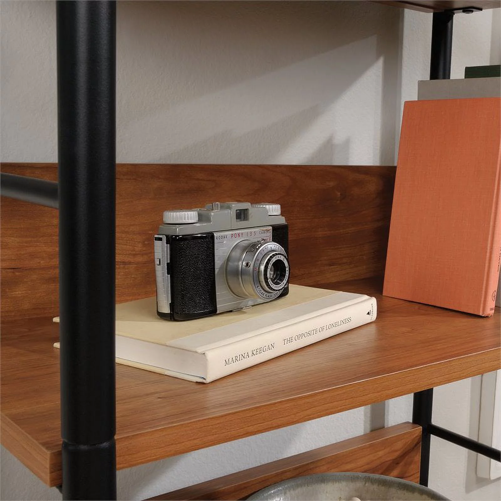 Sauder Union Plain 5-Shelf Open Bookcase, Prairie Cherry Finish