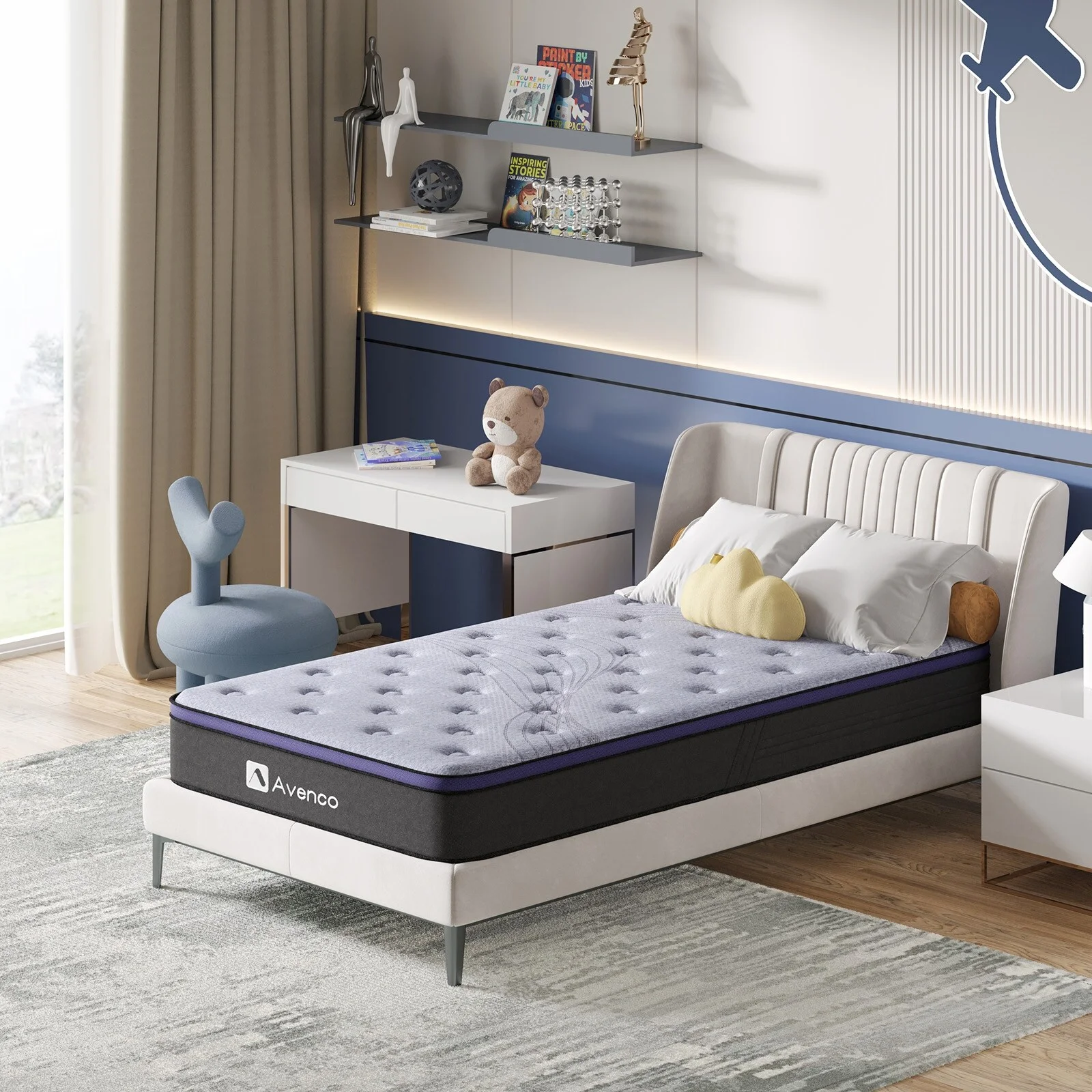 Avenco  12 Inch Medium Firm Hybrid Mattress Mattress in a Box Full