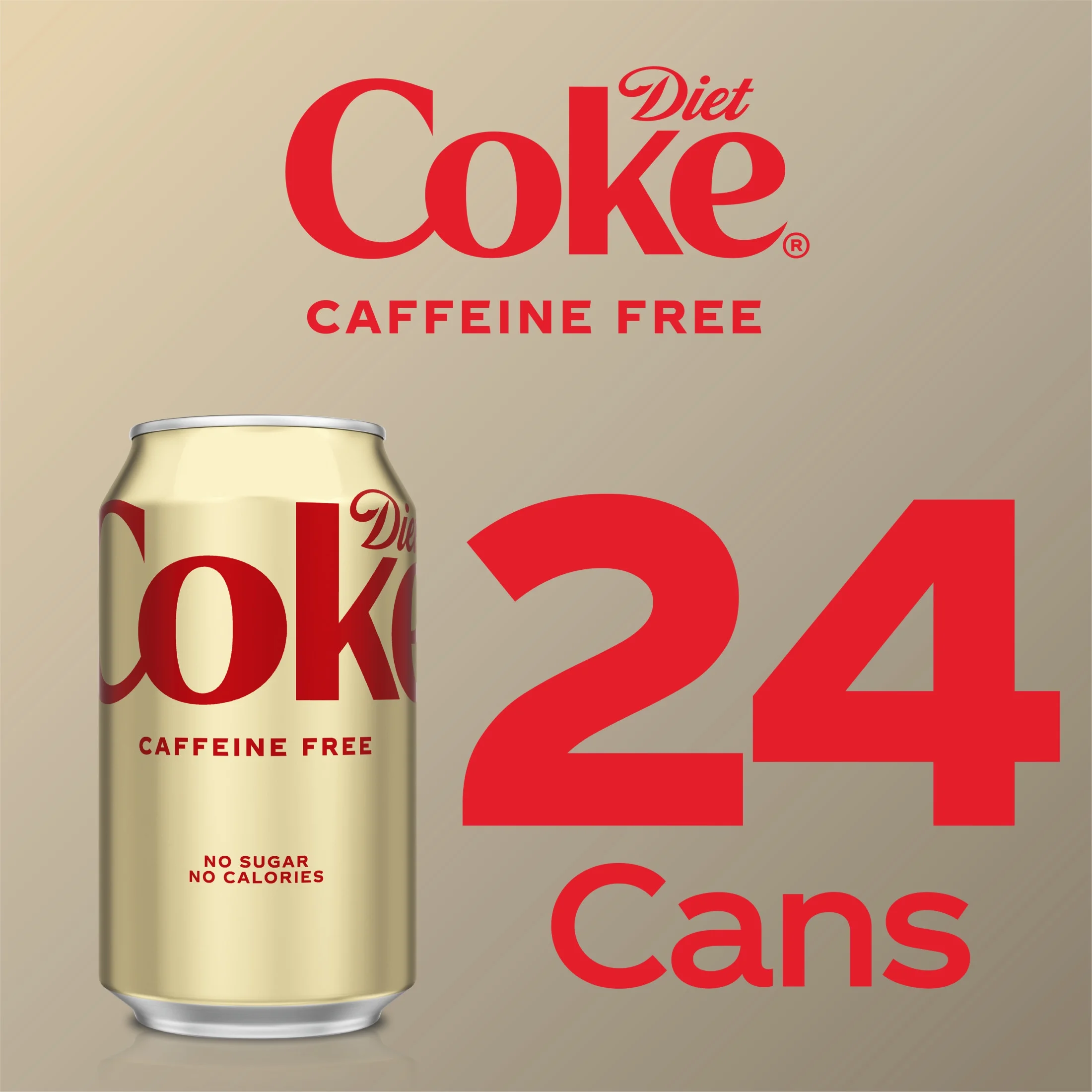 Diet Coke Caffeine Free Soda Pop, 12 fl oz, 24 Pack Cans