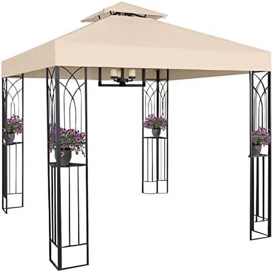 Replacement Canopy Top Cover Compatible With The HIO 8X8 Gazebo - Riplock 350