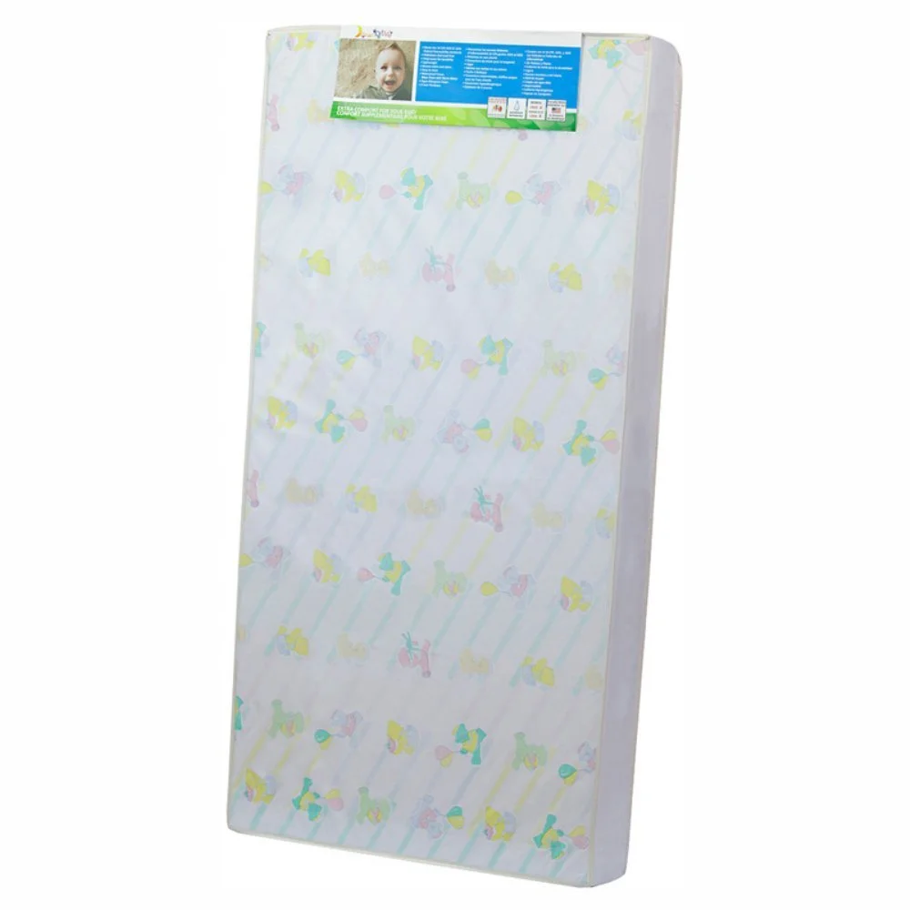 Dream on Me  Vinyl 4-inch Reversible Design Full Size Foam Standard Crib and Toddler Mattress