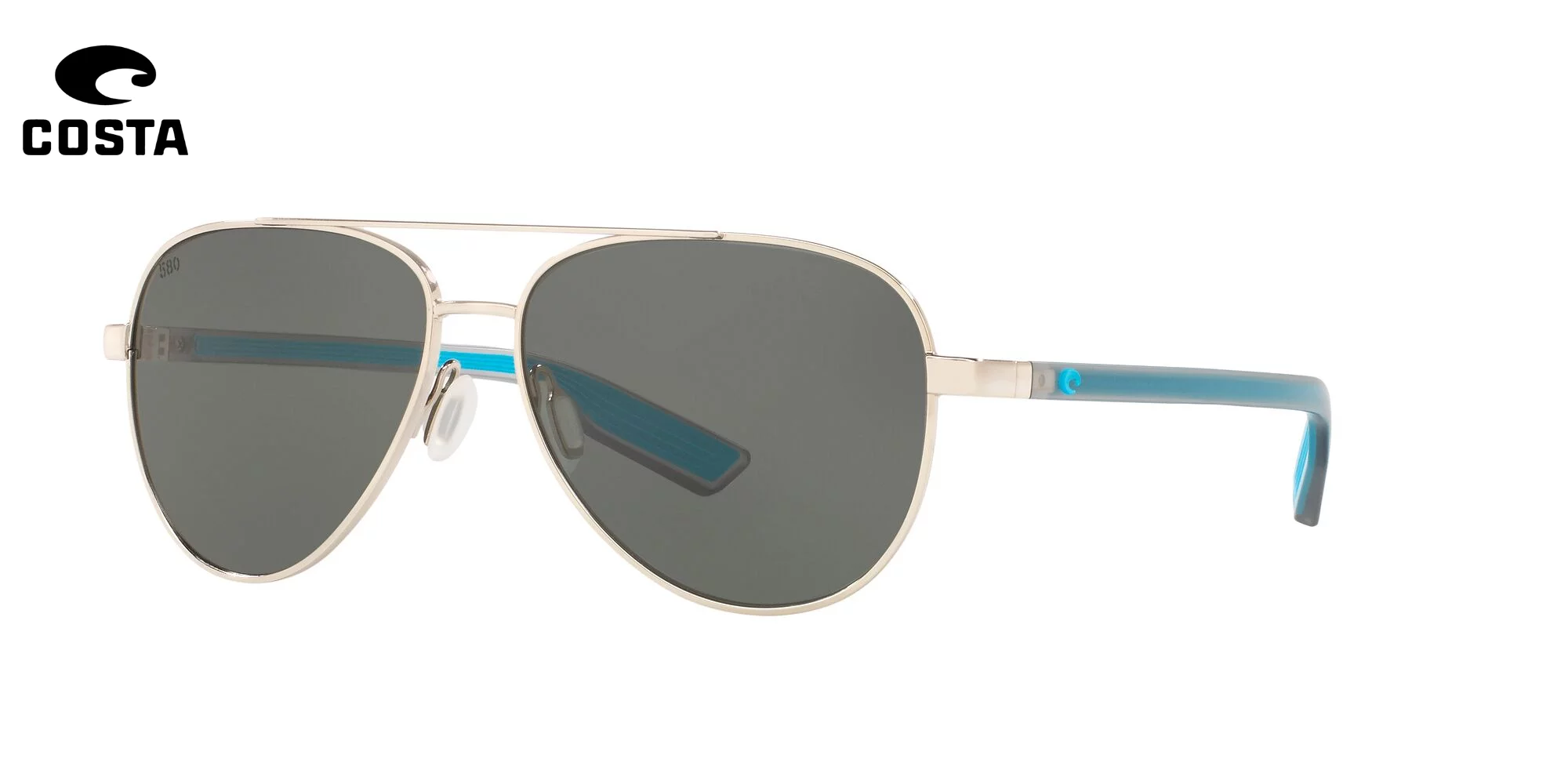 Sunglasses Costa Del Mar 06 S 4002 400202 Peli 287 Brushed Gold Green Mi