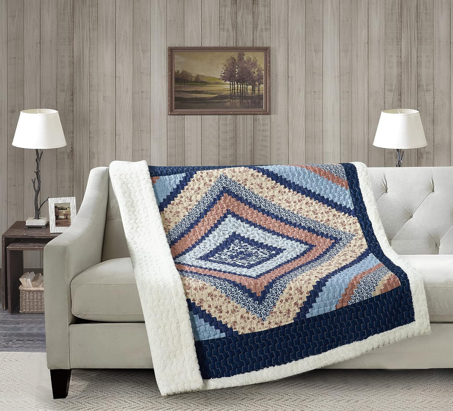 Quilted Throw Blanket 50