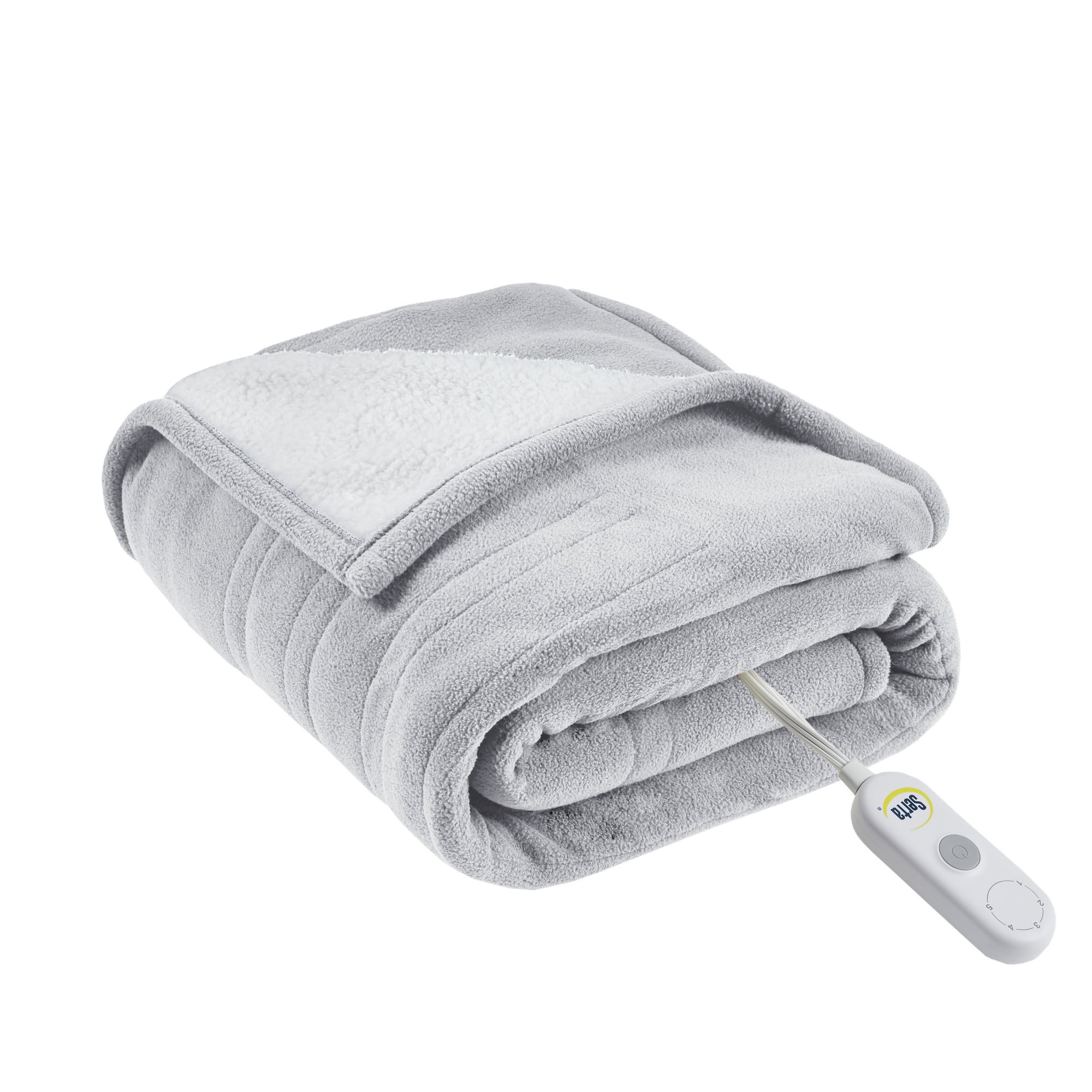 Serta Fleece to Sherpa Heated Throw, 50x60