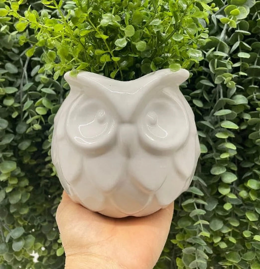 White Owl Planter Pot | Cute Planter | Bird Planter | Succulent Planter | Animal Planter | Planter for Plants | House Planter Pot