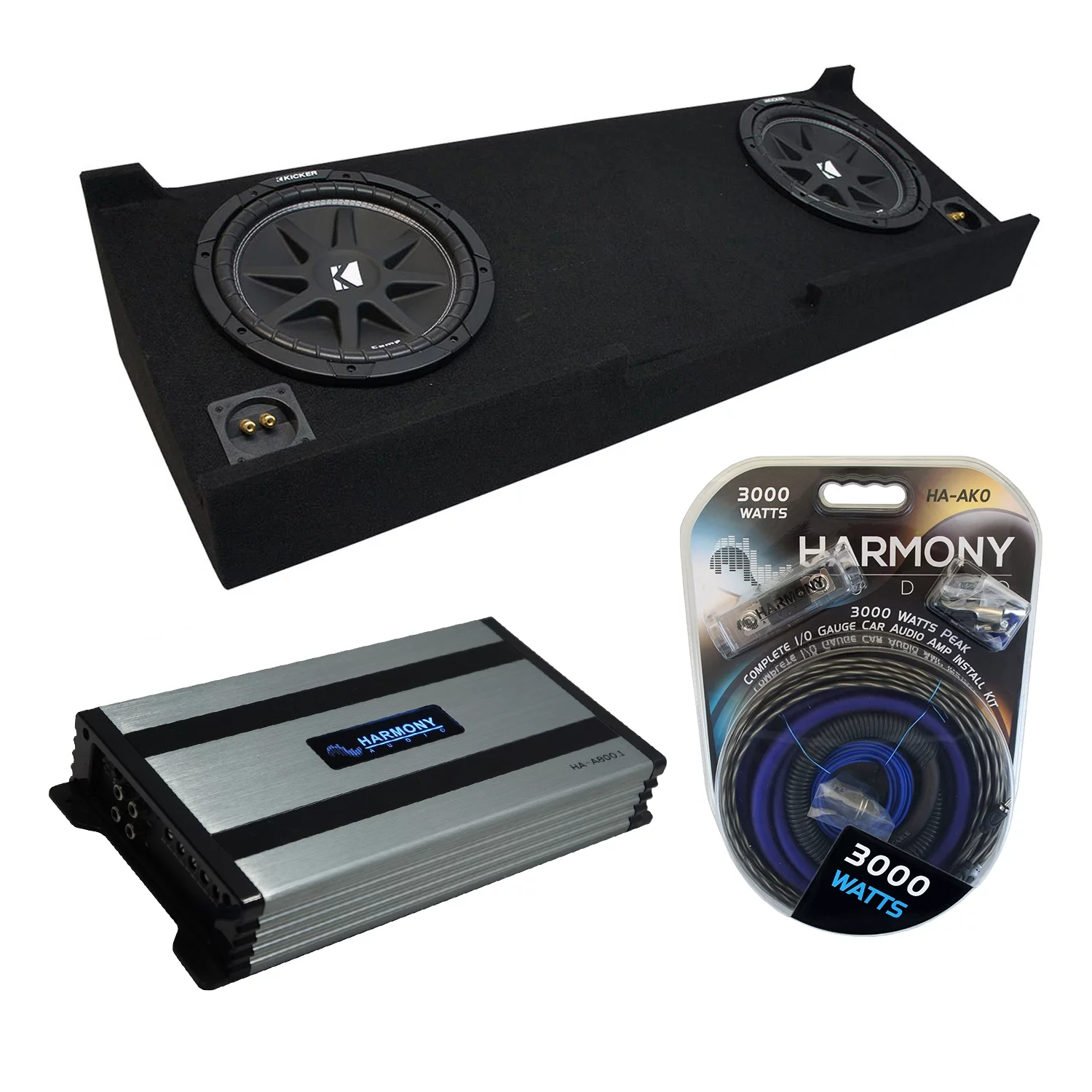 07-13 GMC Sierra Crew Cab Truck Kicker Comp C10 Dual 10