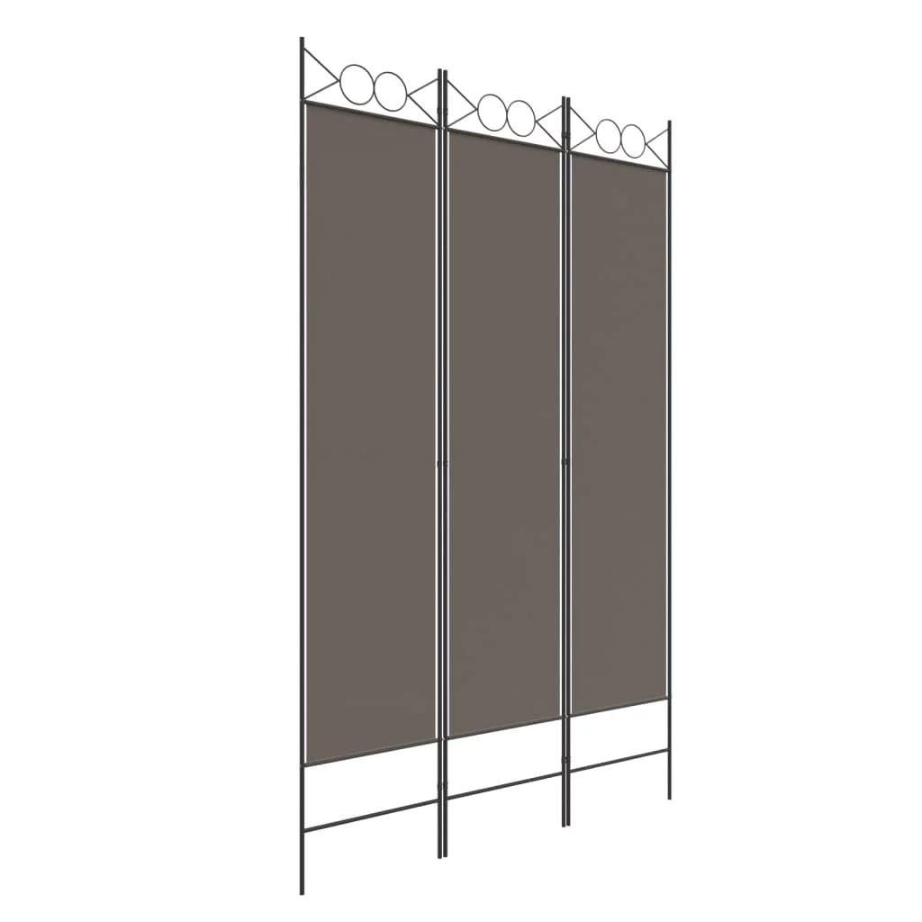 Anself 3-Panel Room Divider Anthracite 47.2