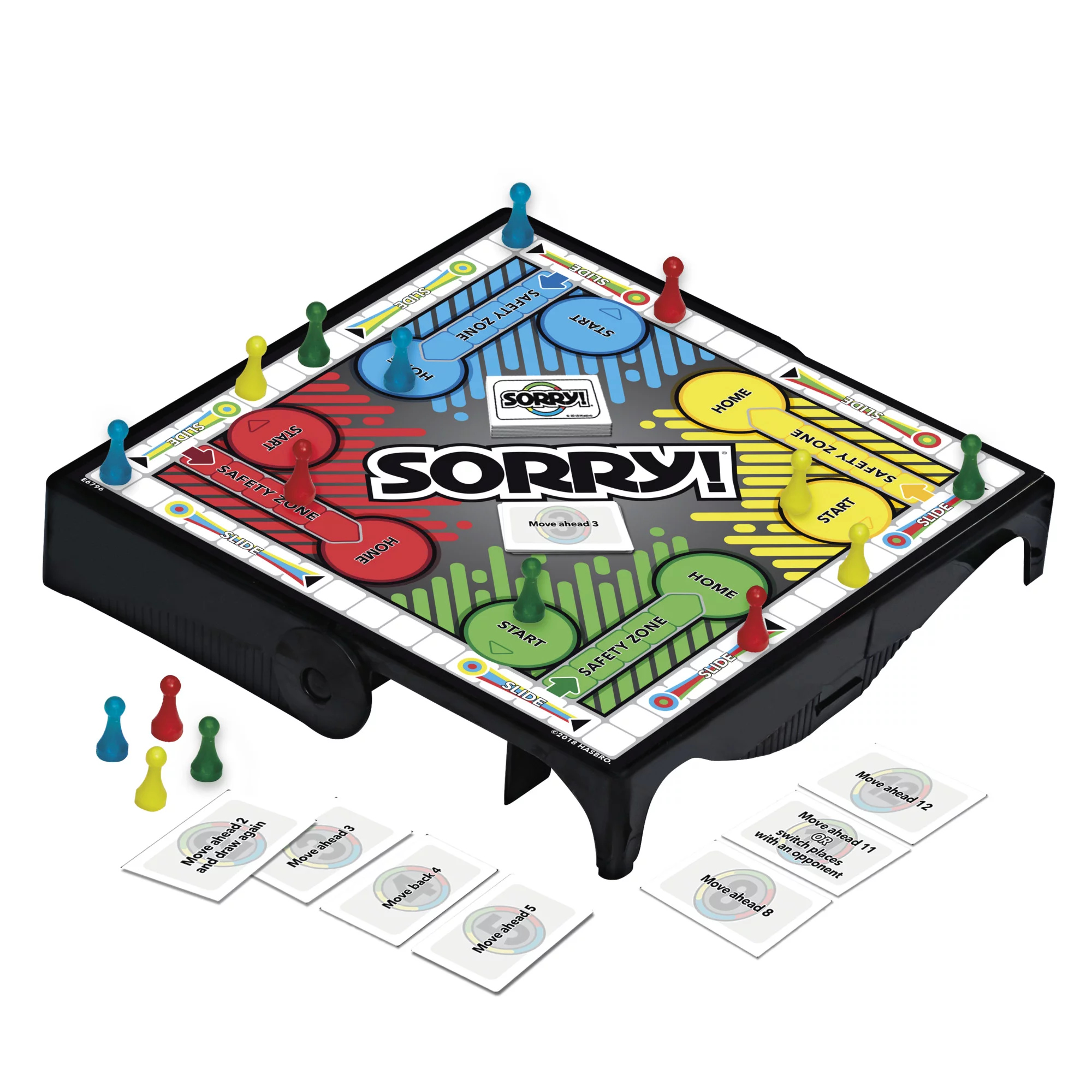 Sorry! Grab & Go Game, for Kids Ages 6 and Up, for 2-4 Players