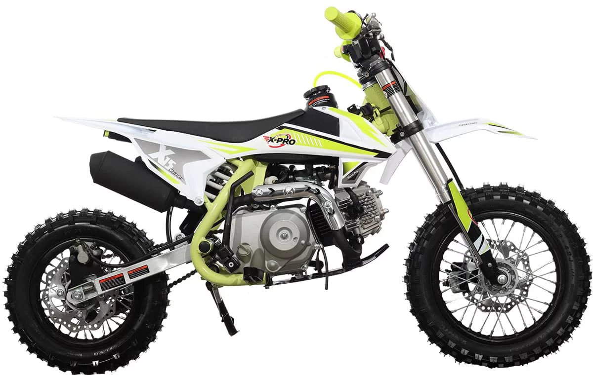 X-Pro Brand New 110cc Dirt Bike, Semi-Automatic Transmission Kick Start Chain Drive 12
